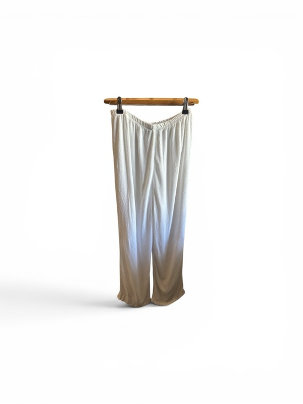 Carole Little Women’s Size 6 White Beach Boho Loungewear Resortwear Summer Pants